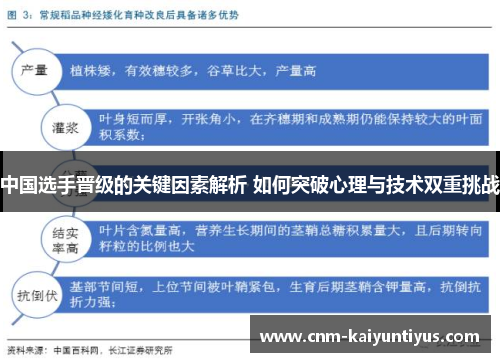 中国选手晋级的关键因素解析 如何突破心理与技术双重挑战