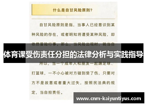 体育课受伤责任分担的法律分析与实践指导